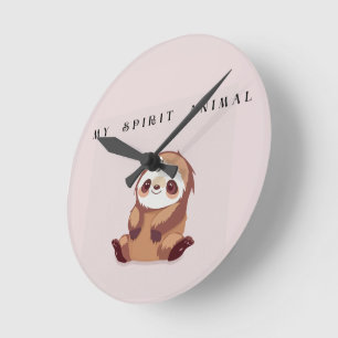 Mon animal spirituel — Horloge murale de paresseux