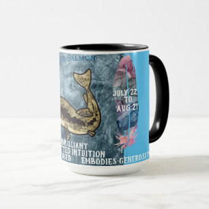 "Mon animal spirituel" La tasse à café Saumon