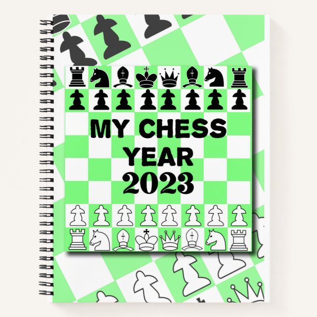 Mon année d'échecs 2023, cahier (Devant)
