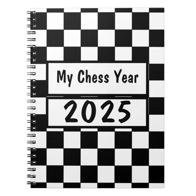 Mon année d'échecs 2025, cahier (Devant)
