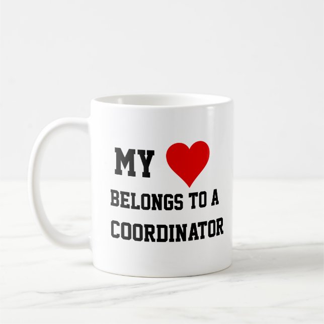 Mon Appartenance À Un Coordinateur Mug (Gauche)