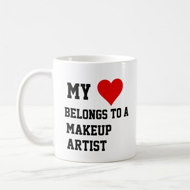 Mon Appartenance À Un Maquilleur Mug (Gauche)