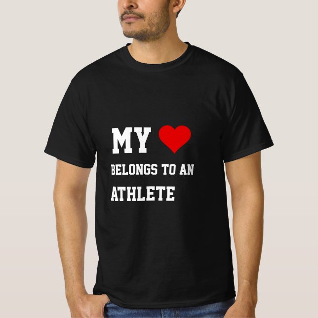 Mon Appartenance À Un T-Shirt Athlète (Devant)
