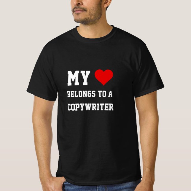 Mon Appartenance À Un T-Shirt Copywriter (Devant)