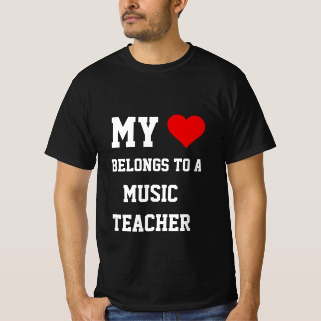 Mon Appartenance À Un T-Shirt De Professeur De Mus (Devant)