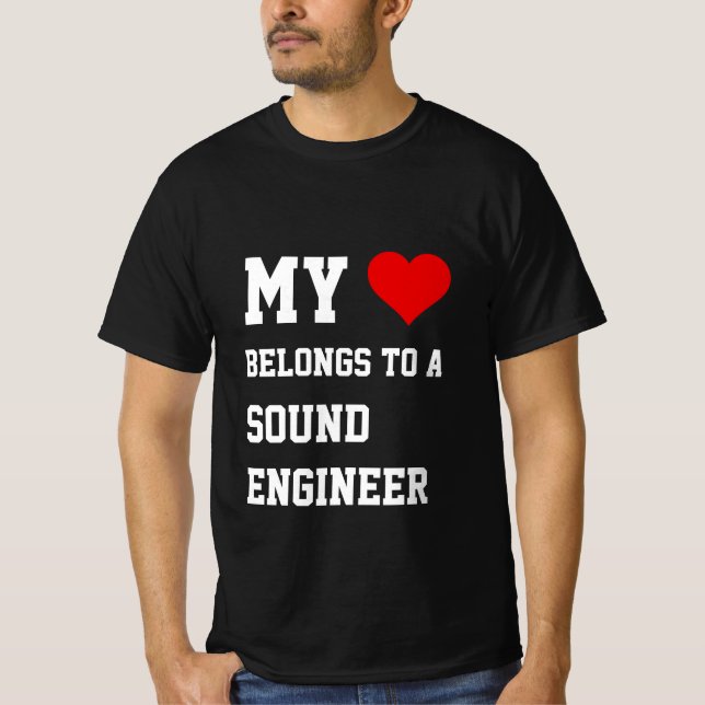 Mon Appartenance À Un T-Shirt D'Ingénieur Sonore (Devant)