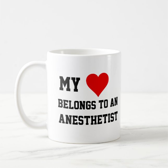 Mon Appartenance À Une Mug Anesthésiiste (Gauche)