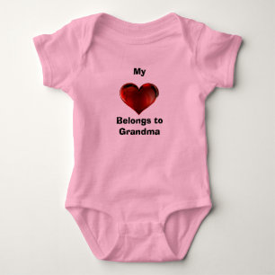 Mon ♥️ Appartient au Body Bébé Mamie