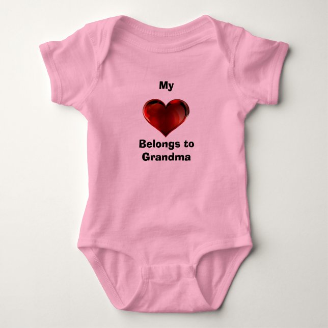 Mon ♥️ Appartient au Body Bébé Mamie  (Devant)