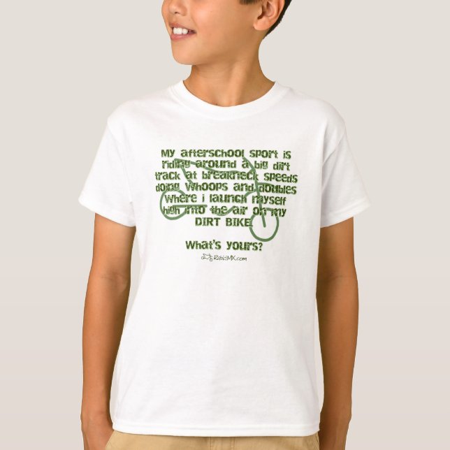 Mon après T-shirt de MX de sport d'école (Devant)