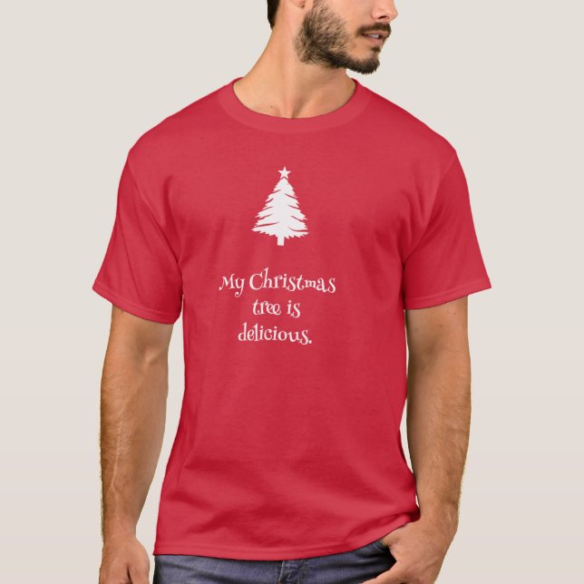 Mon arbre de Noël est T-shirt délicieux (Devant)