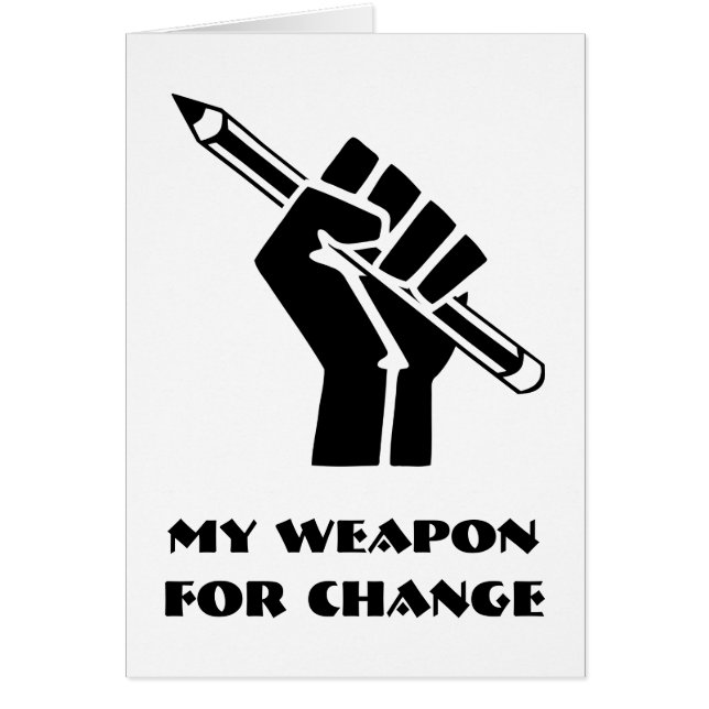 Mon arme pour le changement (Devant)