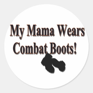 Mon autocollant de bottes de combat de maman Wears
