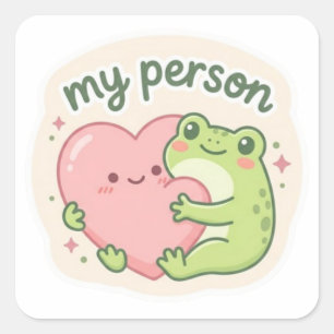 Mon Autocollant de Grenouille Personne Grenouille 