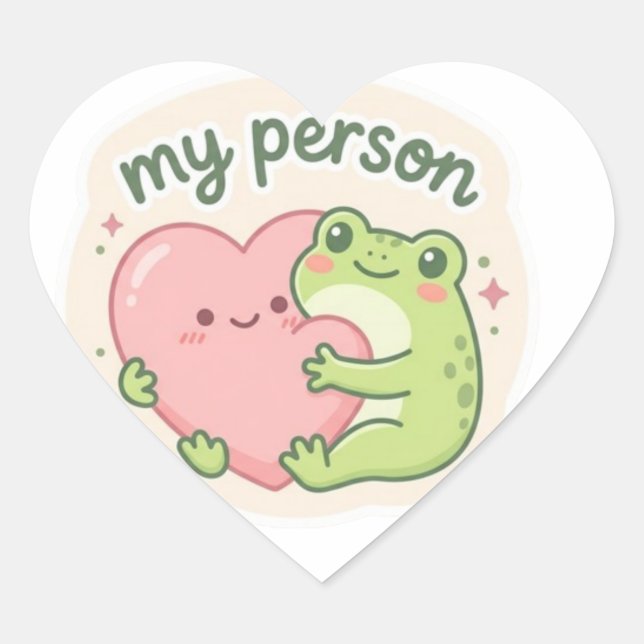 Mon Autocollant de Grenouille Personne Grenouille  (Devant)