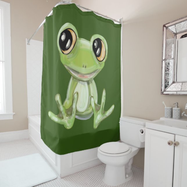 Mon autre grenouille verte Friend Douche rideau (En situation)