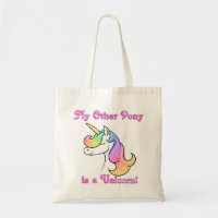 Mon autre poney est un sac fourre-tout à licorne