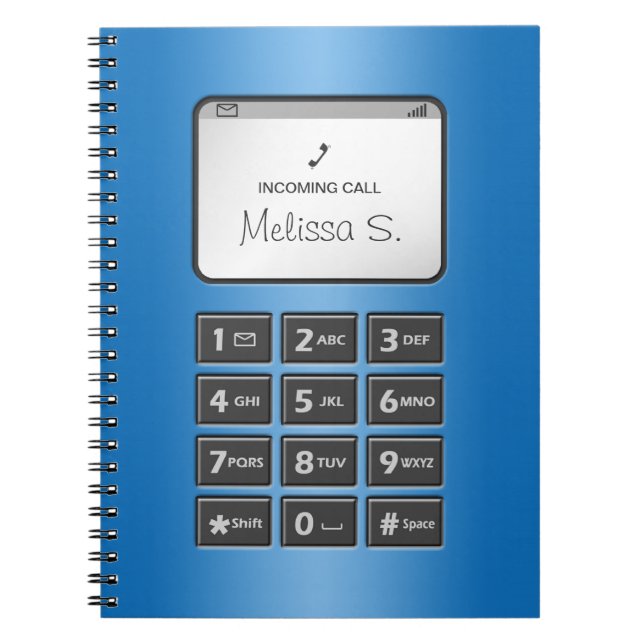 Mon autre téléphone - carnet bleu (Devant)