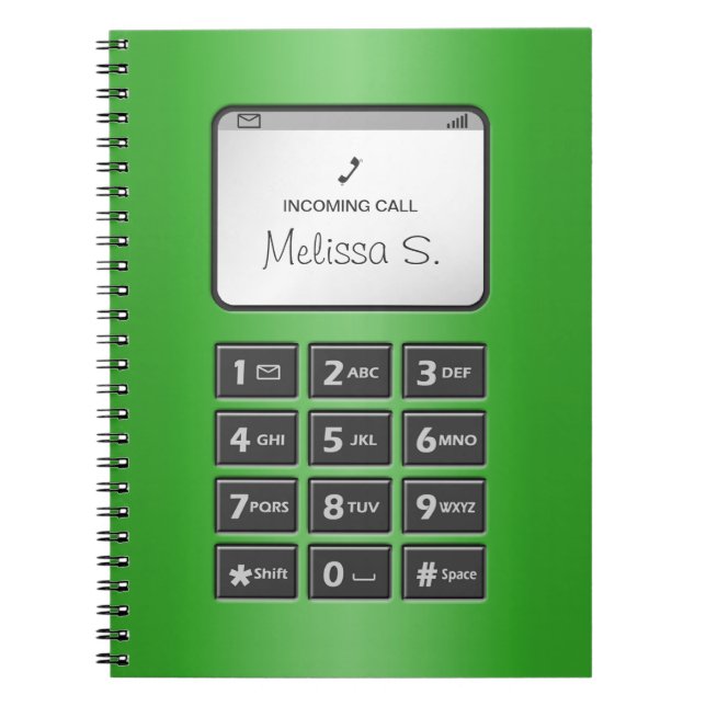 Mon autre téléphone - carnet vert (Devant)