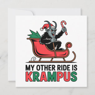 Mon Autre Véhicule Est Krampus Krampus Conduisant