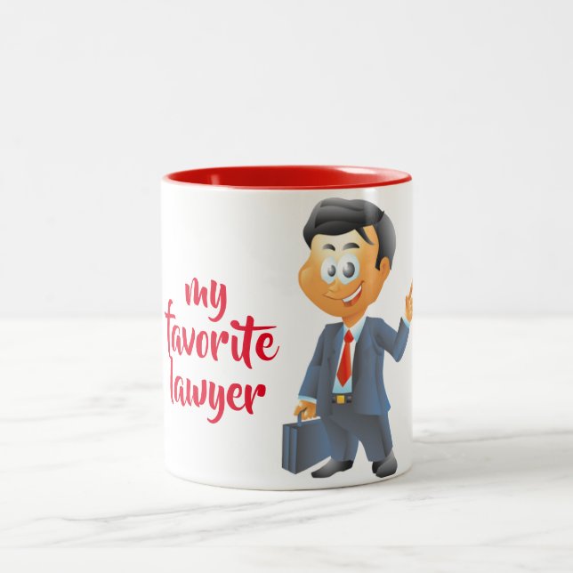***MON AVOCAT PRÉFÉRÉ*** MUG DE CAFÉ À DEUX TONS (Centre)