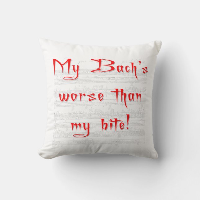 Mon Bach est Pire que mon Coussin de Morsure (Recto)