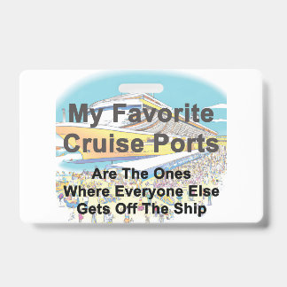Mon badge des ports de croisière préférés