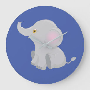 Mon bébé éléphant grande horloge