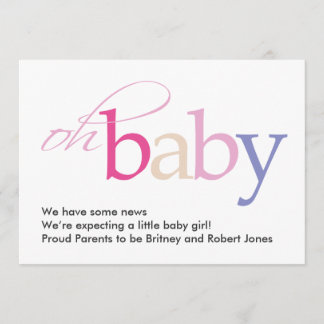 Mon bébé ! Faire-part de grossesse