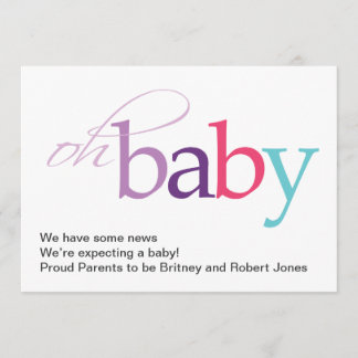 Mon bébé ! Faire-part de grossesse