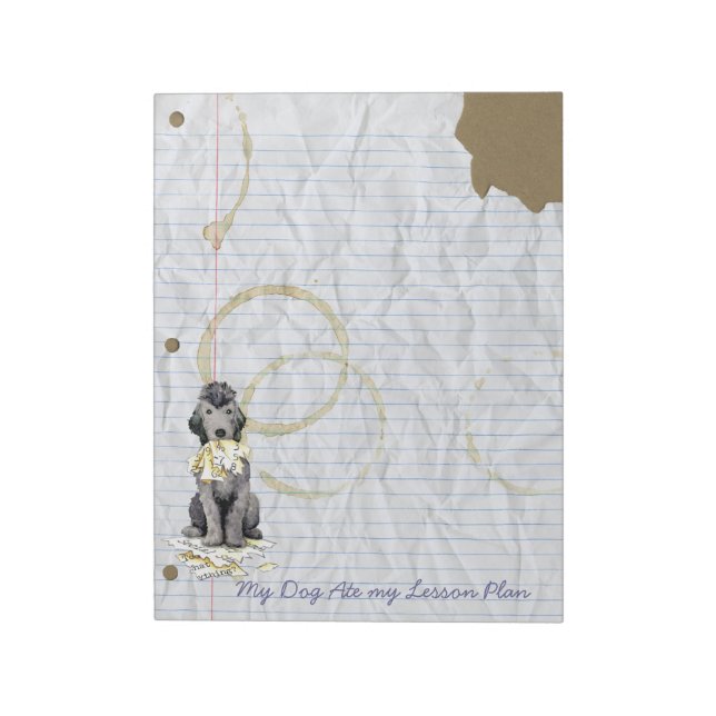 Mon Bedlington Terrier a mangé mon carnet de plan  (Tourné)