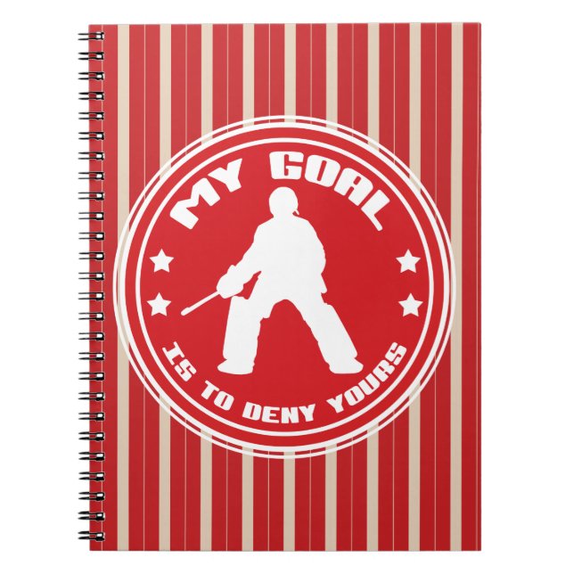 Mon but, Carnet de hockey sur gazon (rouge) (Devant)