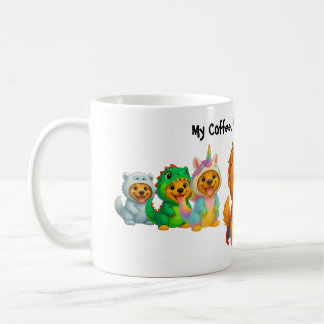 Mon Café Mon Gang Mes Règles Mug Drôle Chien