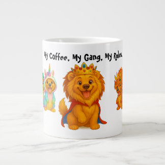 Mon Café Mon Gang Mes Règles Mug Drôle Chien