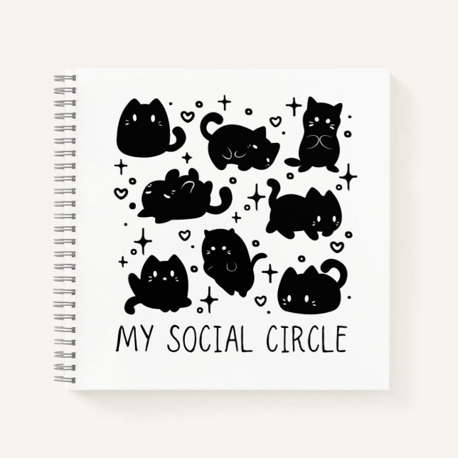 Mon Cahier Chat Mignon de Cercle Social (Devant)