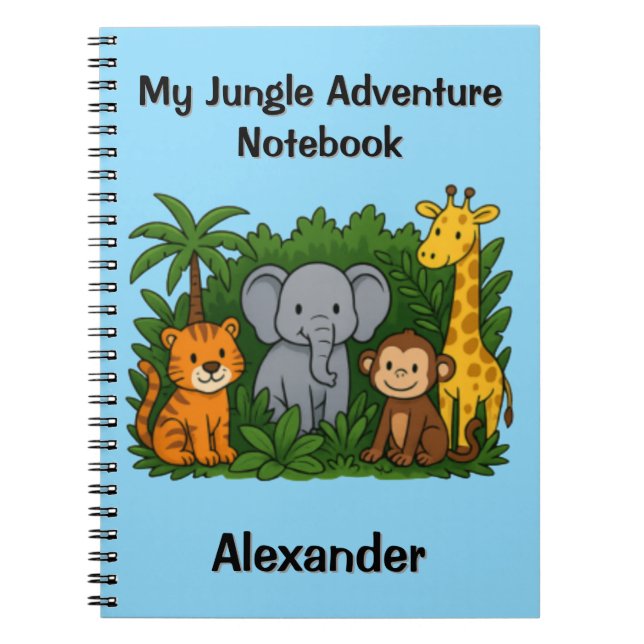 Mon cahier d'aventure dans la jungle – Cahier pers (Devant)