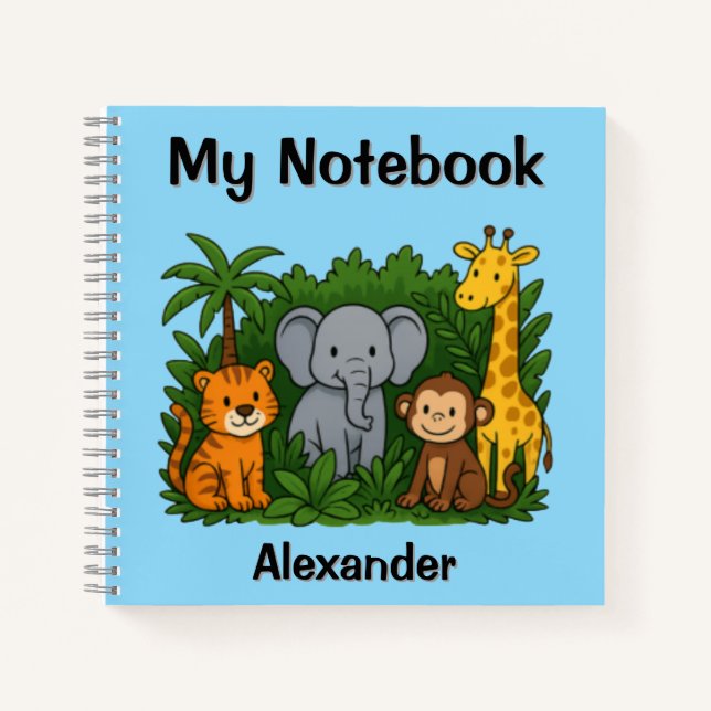 Mon cahier d'aventure dans la jungle – Cahier pers (Devant)