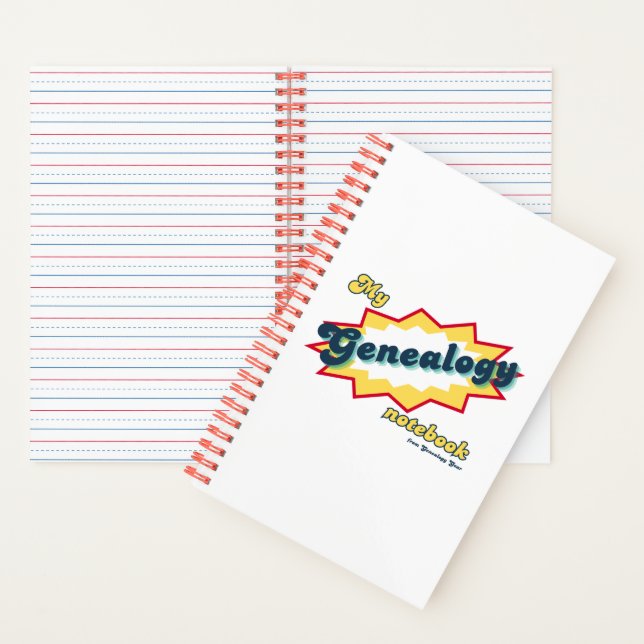 Mon cahier de généalogie (pages lignées) (À l'intérieur)