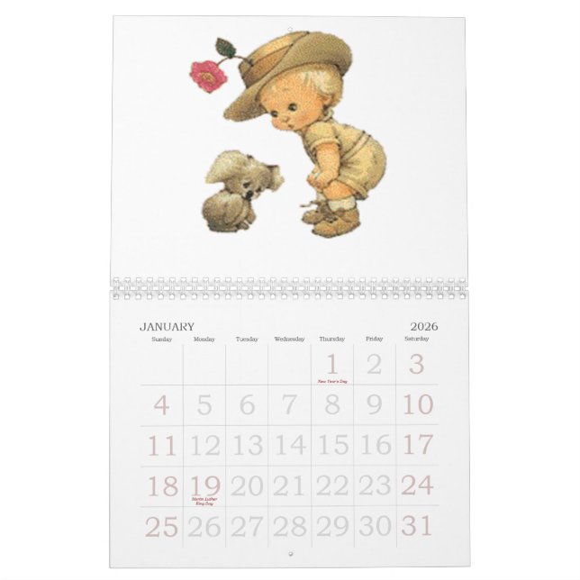 Mon calendrier mignon (Jan 2026)
