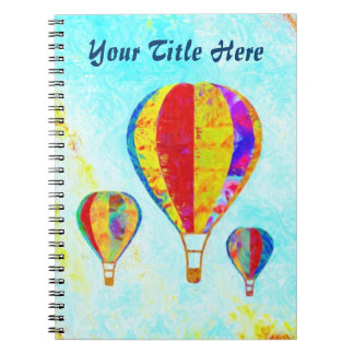 Mon carnet de notes à spirale de beaux ballons