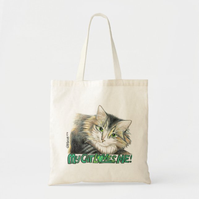 MON CAT M'AIME le sac 1999 de SylviART de (Devant)