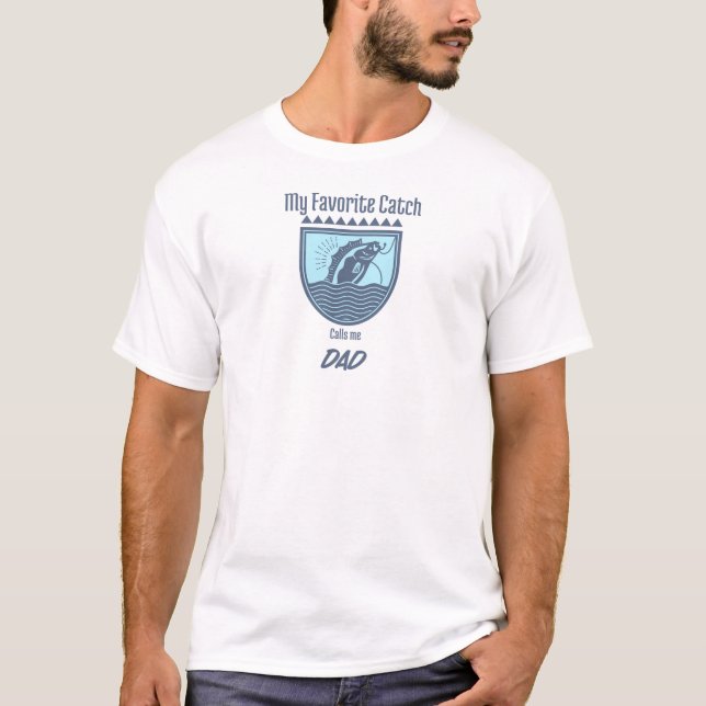 Mon Catch Favori M'Appelle Papa T-Shirt (Devant)