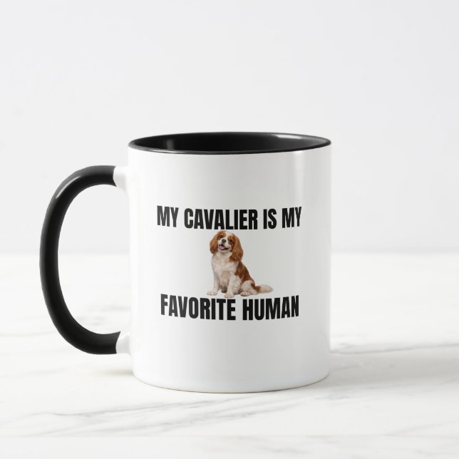 Mon Cavalier Est Mon Humain Préféré Mug (Gauche)