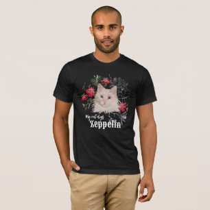 Mon chat creuse t-shirt Zeppelin personnalisable