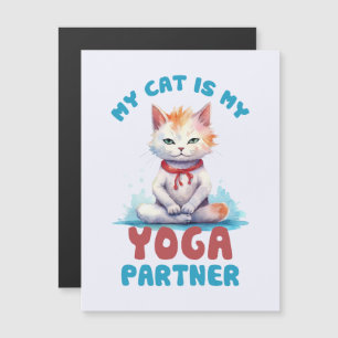 Mon Chat Est Mon Partenaire De Yoga - Adorable Méd