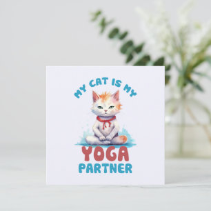 Mon Chat Est Mon Partenaire De Yoga - Adorable Méd