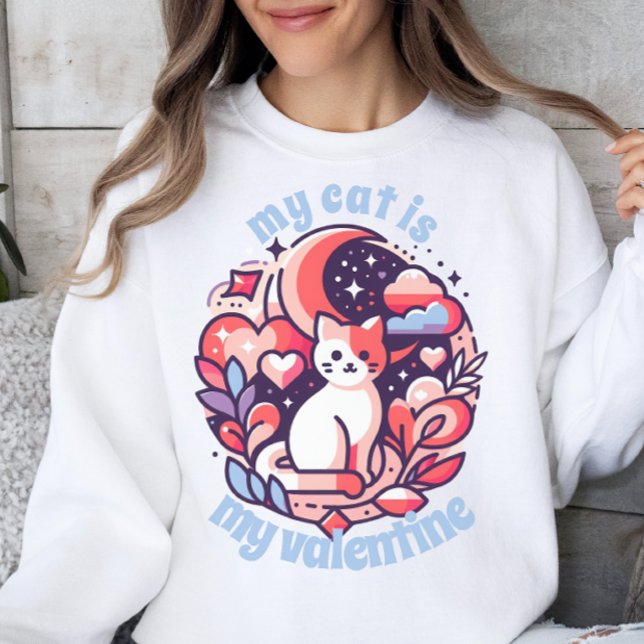 Mon chat est mon Sweatshirt Valentin (Créateur téléchargé)