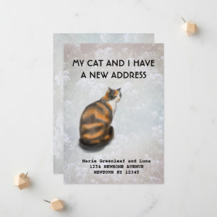 Mon chat et moi avons déménagé Faire-part