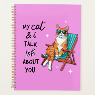Mon chat et moi parlons un peu de vous