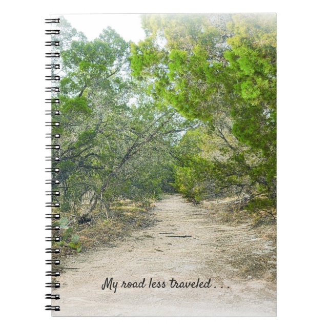Mon chemin moins voyagé Trail Art Carnet personnal (Devant)